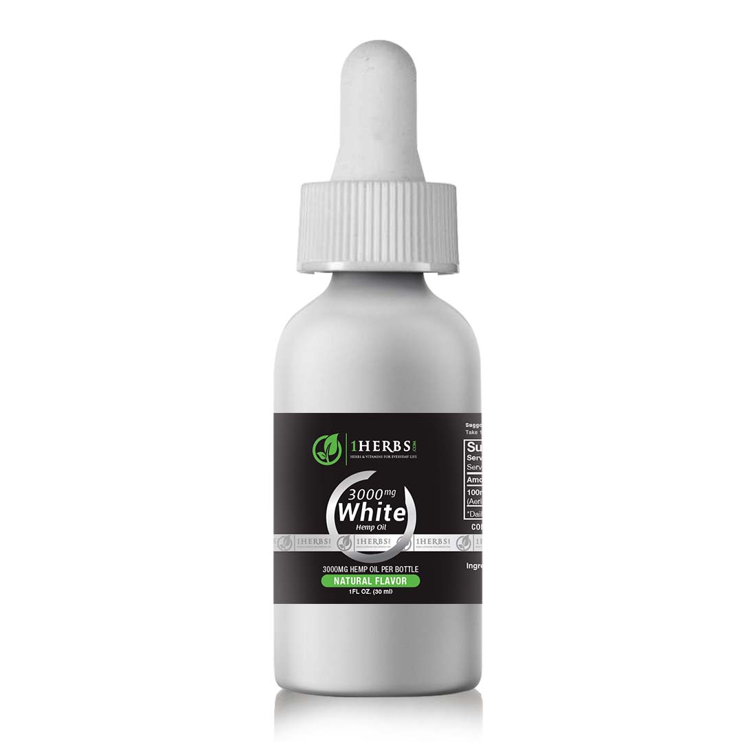 1Herbs 3000mg CBD Isolate Tincture 1oz – THC-Free, Pure Hemp Extract, Third-Party Tested