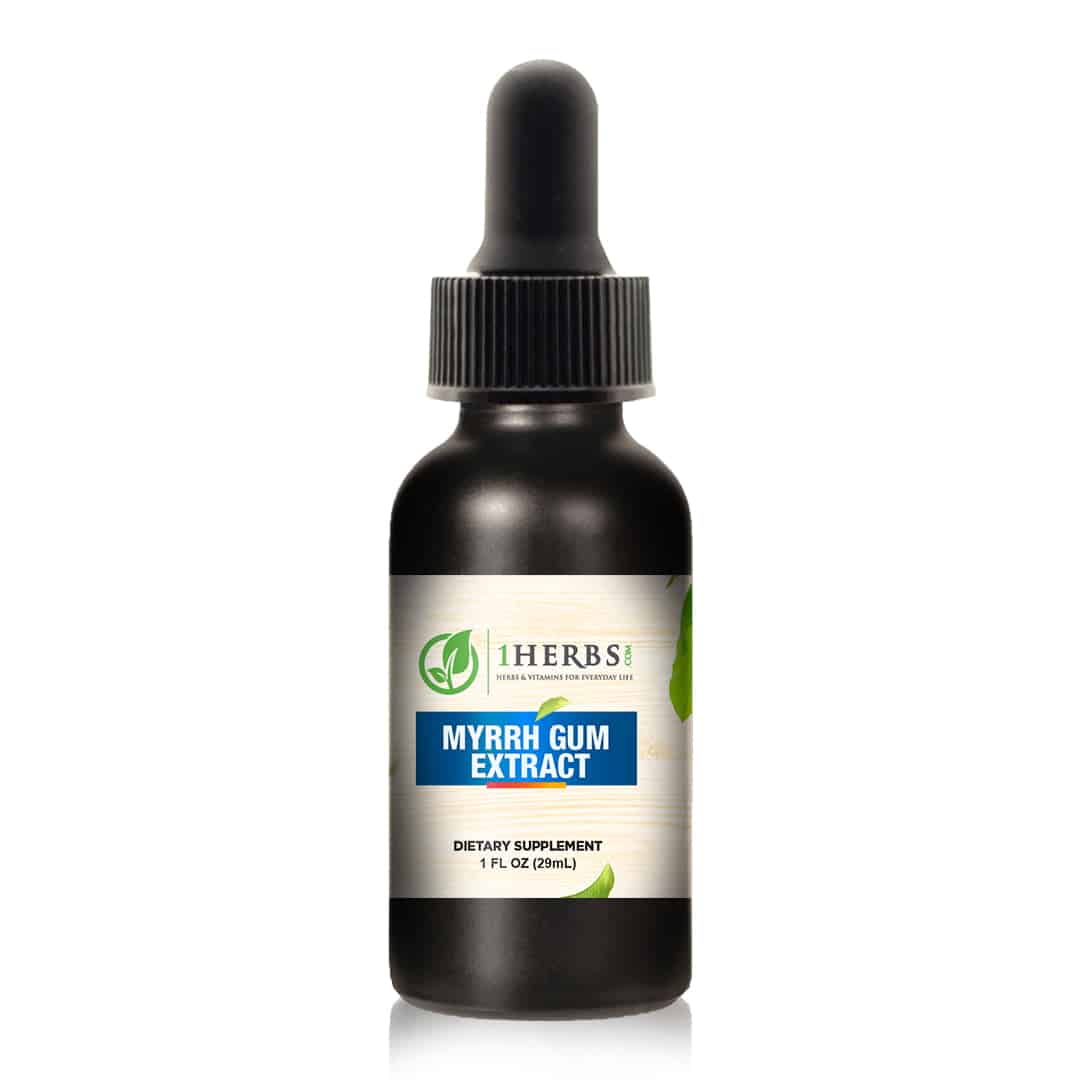 1Herbs Liquid Myrrh Gum Extract – Alcohol-Free Oral Health & Wound Healing Support