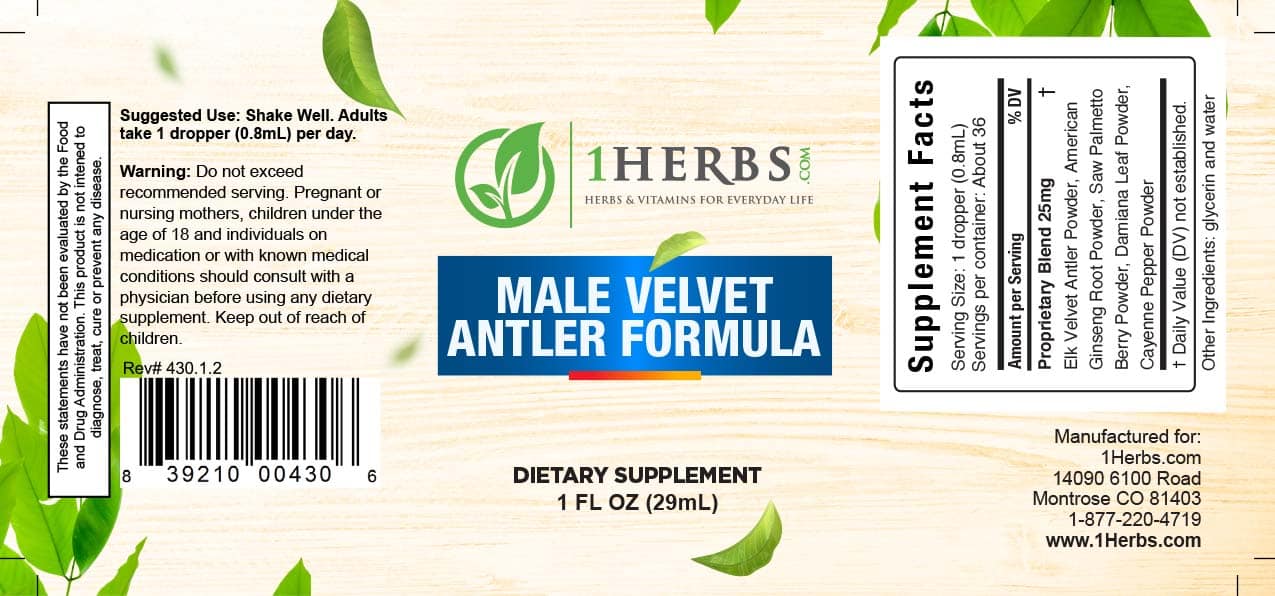 Velvet Antler Male Liquid Formula image 1
