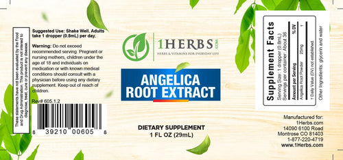 Angelica Herb Liquid Alcohol-Free Extract image 1