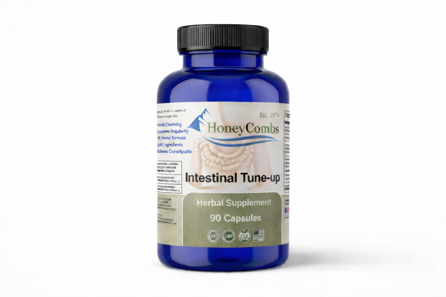 1Herbs Intestinal Tune-Up 90 Veggie Capsules – Gut Health & Digestive Support