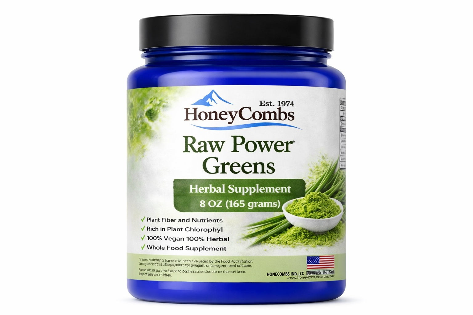 Raw Power Greens 8 Oz (Natural Chlorophyll)