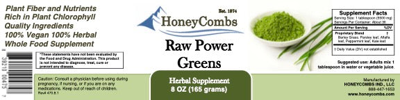 Raw Power Greens 8 Oz (Natural Chlorophyll)