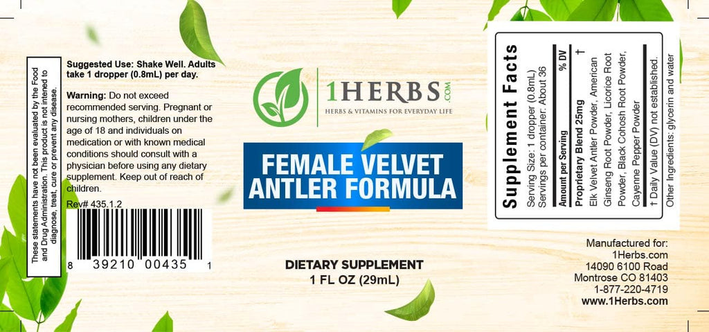 Velvet Antler Female Liquid Formula image 1