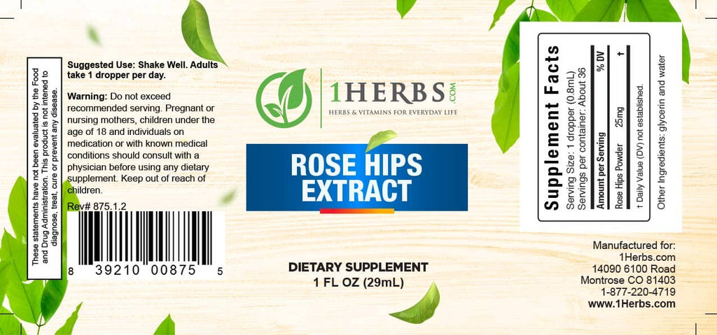 Rosehips Herb Liquid Alcohol-Free Extract image 1